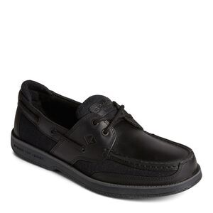 NWT Sperry Men’s Surveyor 2-Eye Boat Shoe Black Size 8